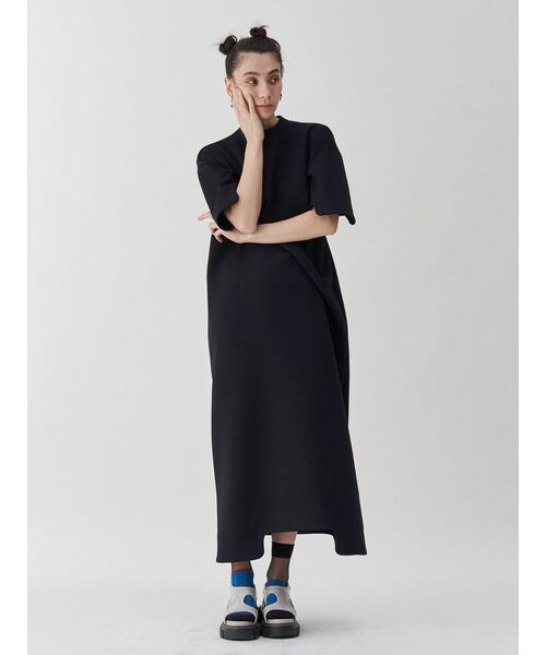 UN3D. コードデザイン ロングワンピース BLACK 38 UN3D. コード