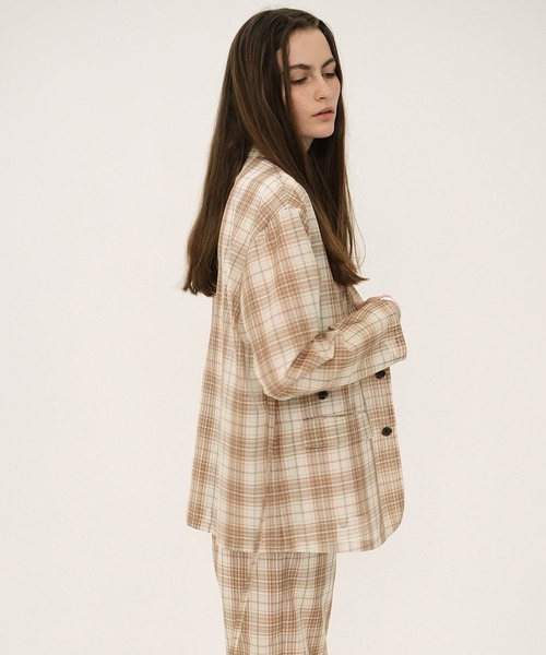セール】2WAY SHEER JACKET（テーラードジャケット）｜CLANE