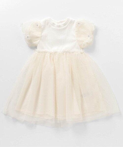 apres les cours（アプレレクール）の「【リンク/ジュニア対応】フラワーチュールドッキングワンピース（ワンピース・キッズ・ラベンダー/アイボリー・80/90/100/110/120/130/140）」の12枚目の写真