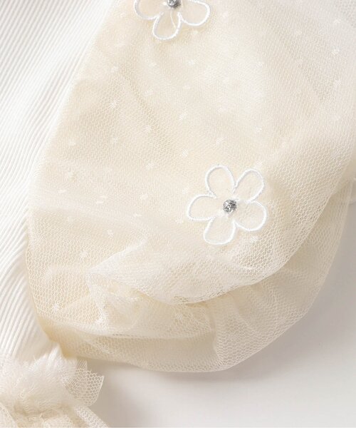 apres les cours（アプレレクール）の「【リンク/ジュニア対応】フラワーチュールドッキングワンピース（ワンピース・キッズ・ラベンダー/アイボリー・80/90/100/110/120/130/140）」の20枚目の写真