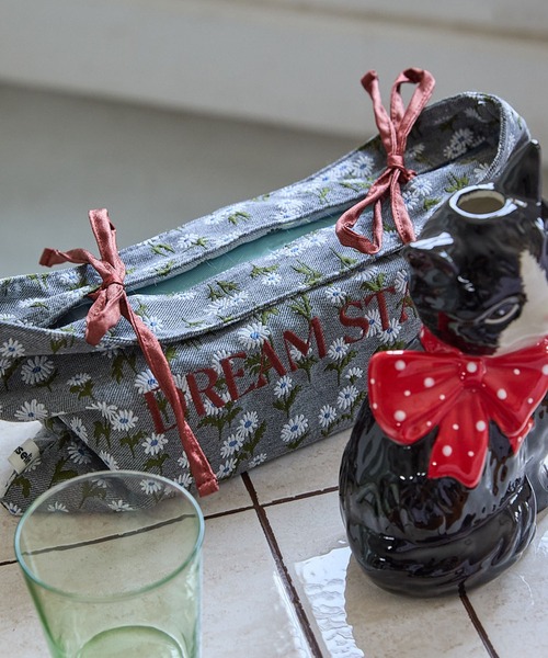 Casselini(キャセリーニ)の「Casselini HOME(キャセリーニ ホーム)フラワー刺繍ティッシュカバー(インテリア雑貨・レディース・イエロー/ブラック/ピンク/ブルー/ベージュ/アイボリー・FREE)」の17枚目の写真