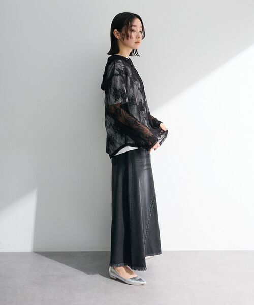 Sugar spoon（シュガースプーン）の「・SUGAR SPOON シアーレースフーディー（パーカー・レディース・ブラック/ラベンダー/アイボリー・FREE）」の6枚目の写真