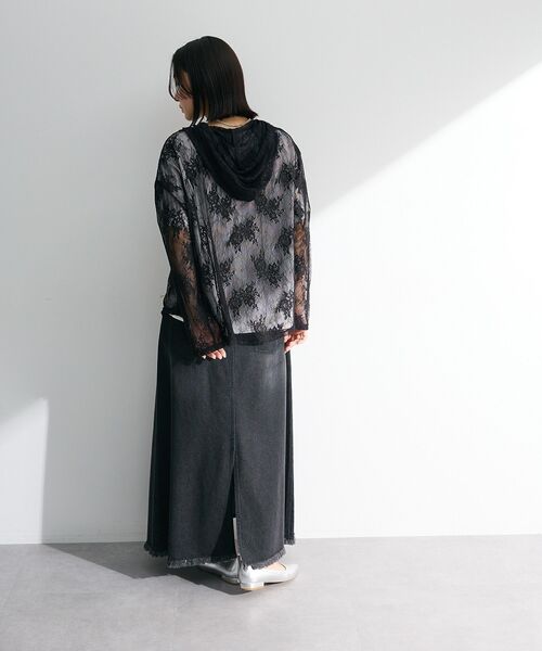 Sugar spoon（シュガースプーン）の「・SUGAR SPOON シアーレースフーディー（パーカー・レディース・ブラック/ラベンダー/アイボリー・FREE）」の7枚目の写真