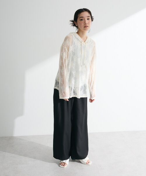 Sugar spoon（シュガースプーン）の「・SUGAR SPOON シアーレースフーディー（パーカー・レディース・ブラック/ラベンダー/アイボリー・FREE）」の15枚目の写真