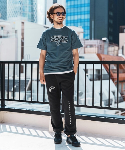 seventy seven(セブンティセブン)の「mt9667-middle onz S-S t-shirts (77universe) Tシャツ(Tシャツ/カットソー・メンズ・ブルー系その他/ホワイト/ブラック・S/M/L/XL)」の13枚目の写真