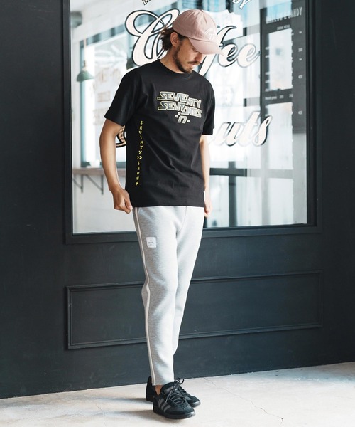 seventy seven(セブンティセブン)の「mt9667-middle onz S-S t-shirts (77universe) Tシャツ(Tシャツ/カットソー・メンズ・ブルー系その他/ホワイト/ブラック・S/M/L/XL)」の21枚目の写真