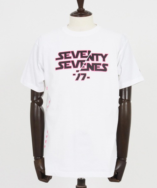 seventy seven(セブンティセブン)の「mt9667-middle onz S-S t-shirts (77universe) Tシャツ(Tシャツ/カットソー・メンズ・ブルー系その他/ホワイト/ブラック・S/M/L/XL)」の22枚目の写真