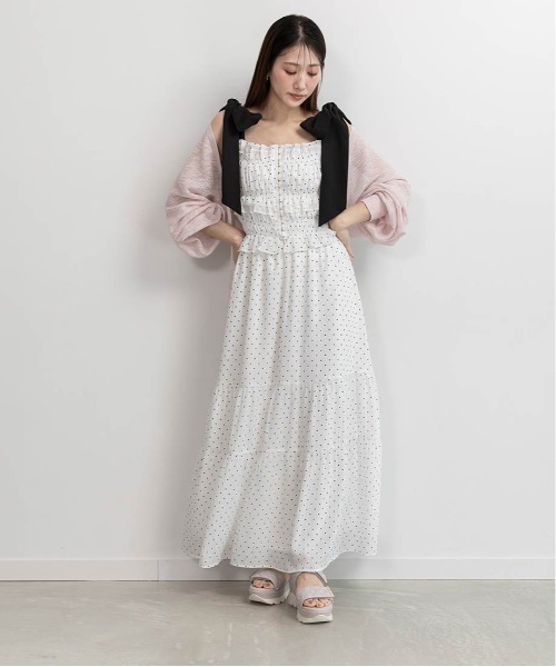 RANDA(ランダ)の「ビジュー×キルティング スポーツサンダル(サンダル・レディース・アイボリー/ダークブラウン/パープル・S/L/LL/M)」の20枚目の写真
