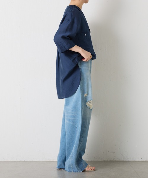 COLLAGEGALLARDAGALANTE 半袖シアーシャツ COLLAGE GALLARDAGLANTE シアー 半袖Tシャツ 白シャツ - メルカリ