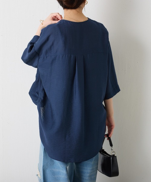 COLLAGEGALLARDAGALANTE 半袖シアーシャツ COLLAGE GALLARDAGALANTE ブラウス シャツ ヴィンテージライクラ