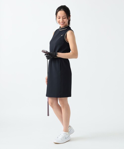 BEAMS GOLF ネイビー ワンピース M セール】PURPLE LABEL / ダンボールニット ワンピース