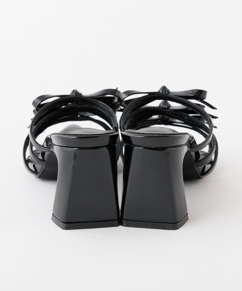 one after another NICE CLAUP（ワンアフターアナザーナイスクラップ）の「リボンサンダル（サンダル・レディース・オフホワイト/ブラック/レッド・L/M/S）」の6枚目の写真