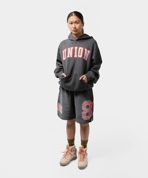 UNION（UNION TOKYO）（ユニオン）の「UNION IVY ARCH SHORT（スウェットパンツ・メンズ・ブラック・SMALL/MEDIUM）」の10枚目の写真