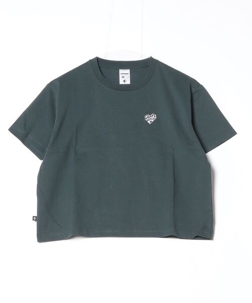 CONVERSE（コンバース）の「【別注】コンバース  AP ハート PT S/S Tシャツ 限定コラボ（Tシャツ/カットソー・レディース・ホワイト/ペールイエロー/ブラック/ダークグリーン・S/M/L）」の4枚目の写真