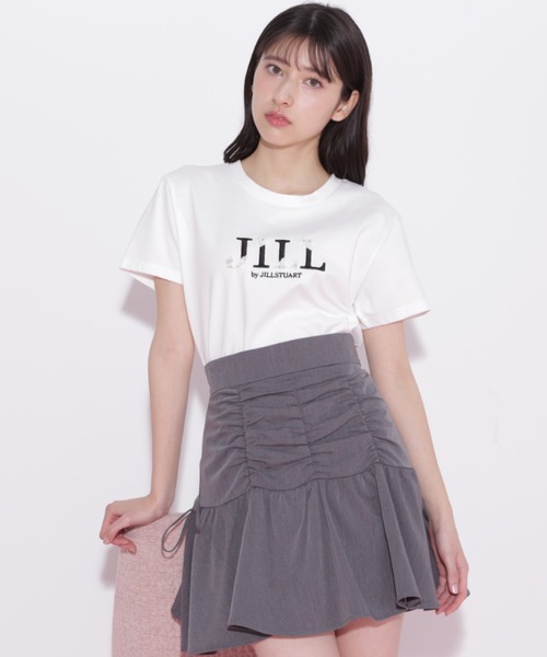 JILL by JILL STUART(ジルバイジルスチュアート)の「◇オーガニックコットンビジューロゴTシャツ(Tシャツ/カットソー・レディース・ブラック/ピンク/ホワイト・FREE)」の5枚目の写真
