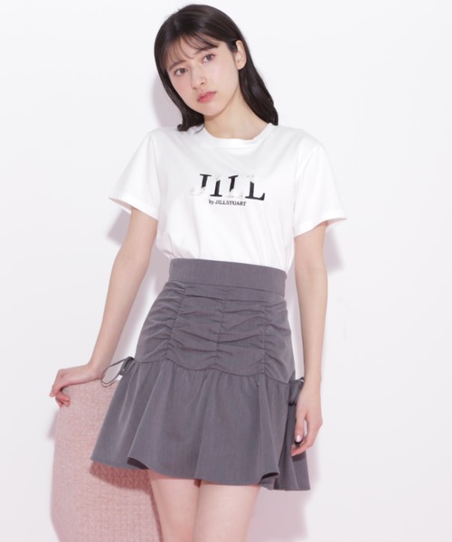 JILL by JILL STUART(ジルバイジルスチュアート)の「◇オーガニックコットンビジューロゴTシャツ(Tシャツ/カットソー・レディース・ブラック/ピンク/ホワイト・FREE)」の6枚目の写真