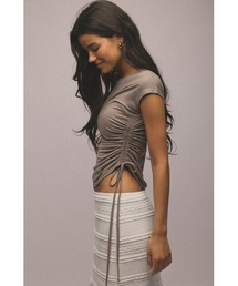 ALEXIA STAM | Side Drawstring Tee /サイドドロストT(Tシャツ/カットソー)