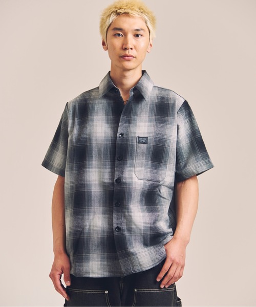 JACKROSE(ジャックローズ)の「FB-Checker SS Shirt(シャツ/ブラウス・メンズ・ブラック/ブラウン/ホワイト・S/M)」の4枚目の写真