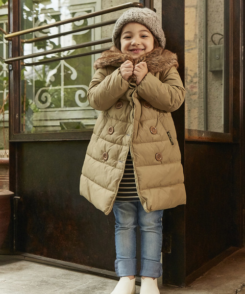 RUGGEDWORKS（ラゲッドワークス）の「ファー衿ダブルボタン中綿コート