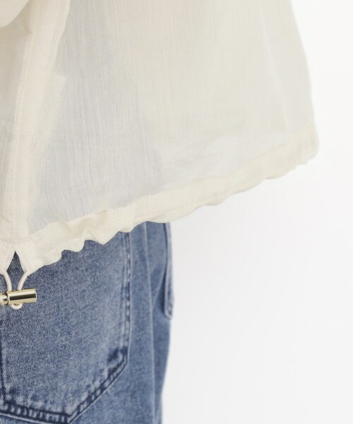 THE SHOP TK （ザ ショップ ティーケー ）の「シアースタンドカラーブルゾン【洗える】（ブルゾン・レディース・ライトイエロー系/スミクロ・12/13）」の20枚目の写真