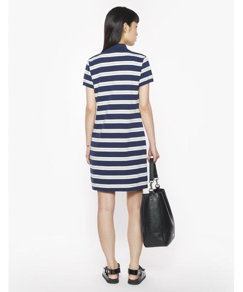 セール】BABY FOX PATCH MULTI STRIPES POLO DRESS（ワンピース