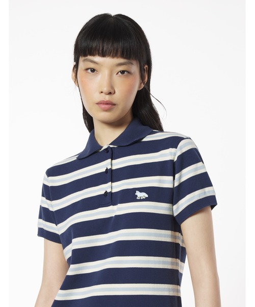 【国内発送】パッチ マルチ ストライプ ポロ ドレス MAISON KITSUNÉ - 【レディース】 ベイビー フォックス パッチ