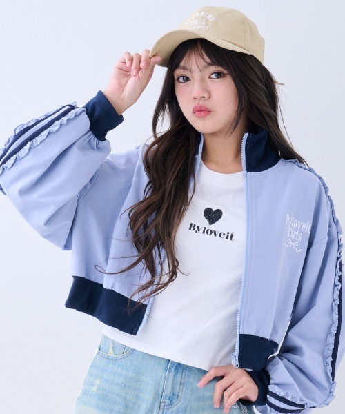 by LOVEiT（バイラビット）の「ハートTシャツ（Tシャツ/カットソー・キッズ・オフホワイト/チャコール/ブラック・130cm/120cm/140cm/150cm/160cm）」の15枚目の写真