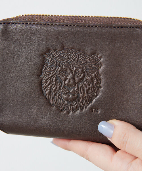 【未使用】ear PAPILLONER LION COFFEE コラボ 財布 LION COFFEE(ライオンコーヒー)コラボ レザー二つ折り財布（財布