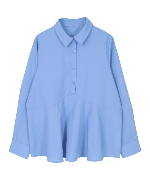 セール】ウエスト切替フレアシャツブラウス（シャツ/ブラウス）｜ur's