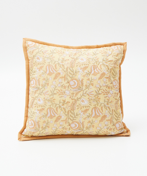 collex（コレックス）の「ブロックプリント キルトクッションカバー 45×45（クッション/クッションカバー・レディース・ピンク/ブルー/ブルー系その他/イエロー・フリー）」の6枚目の写真