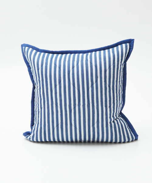 collex（コレックス）の「ブロックプリント キルトクッションカバー 45×45（クッション/クッションカバー・レディース・ピンク/ブルー/ブルー系その他/イエロー・フリー）」の13枚目の写真