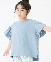 and D. petit main | 【水陸両用】半袖フリルプルオーバー(Tシャツ/カットソー)