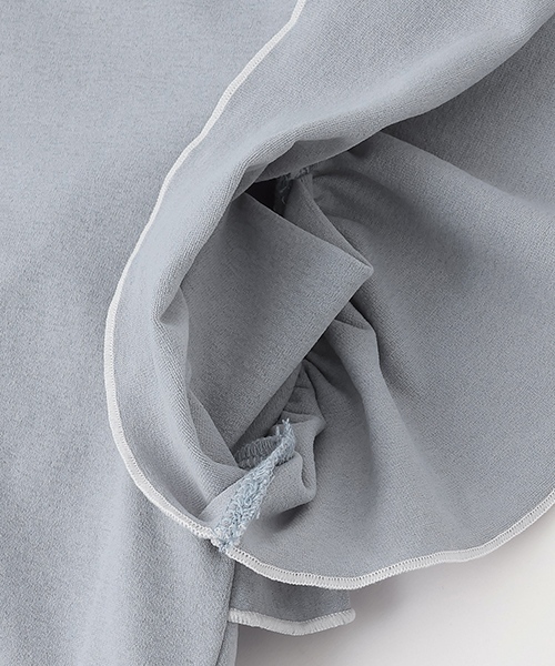 and D. petit main（アンドディープティマイン）の「【水陸両用】半袖フリルプルオーバー（Tシャツ/カットソー・キッズ・サーモンピンク/チャコール/サックスブルー・90cm/100cm/110cm/120cm/130cm/150cm/140cm）」の17枚目の写真