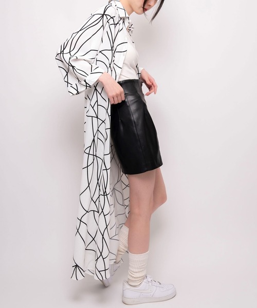 Nora Lily（ノラリリー）の「【Nora Lily】Sheer Shirt One-piece（ワンピース・レディース・オフホワイト/ホワイト系その他/ブラック/ライトブルー・FREE）」の7枚目の写真