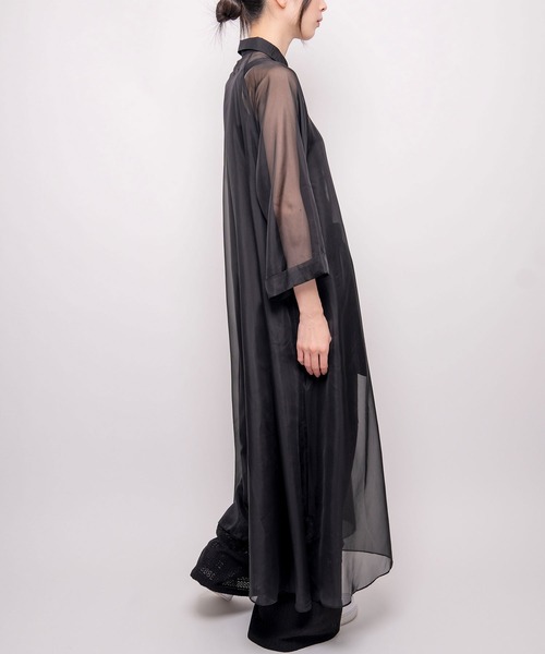 Nora Lily（ノラリリー）の「【Nora Lily】Sheer Shirt One-piece（ワンピース・レディース・オフホワイト/ホワイト系その他/ブラック/ライトブルー・FREE）」の20枚目の写真