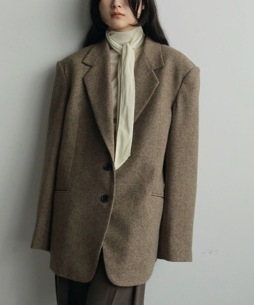 anuke Herringbone Wool Jacket ヘリンボーンウールジャケット