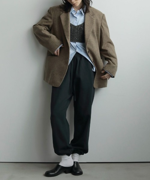 anuke Herringbone Wool Jacket ヘリンボーンウールジャケット