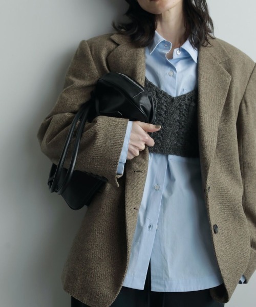 anuke Herringbone Wool Jacket ヘリンボーンウールジャケット