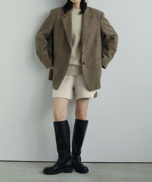 anuke Herringbone Wool Jacket ヘリンボーンウールジャケット