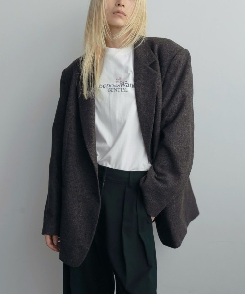 anuke Herringbone Wool Jacket ヘリンボーンウールジャケット