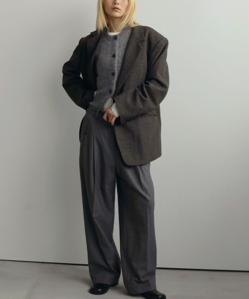 anuke(アンヌーク)の「anuke Herringbone Wool Jacket ヘリンボーンウールジャケット/62520107(テーラードジャケット・レディース・ベージュ/ブラウン・36/38)」の17枚目の写真