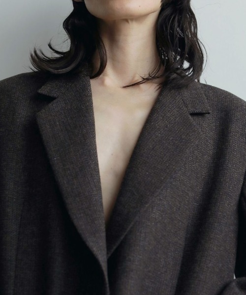 anuke(アンヌーク)の「anuke Herringbone Wool Jacket ヘリンボーンウールジャケット/62520107(テーラードジャケット・レディース・ベージュ/ブラウン・36/38)」の20枚目の写真