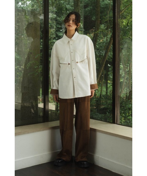 knuth marf ブラウス　シャツ western shirt(unisex)（シャツ/ブラウス）｜Knuth Marf