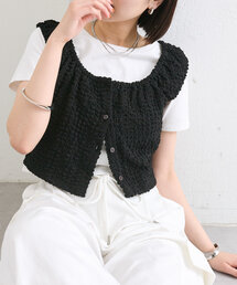 mystic | シャーリングスクエアショートタンク(タンクトップ)