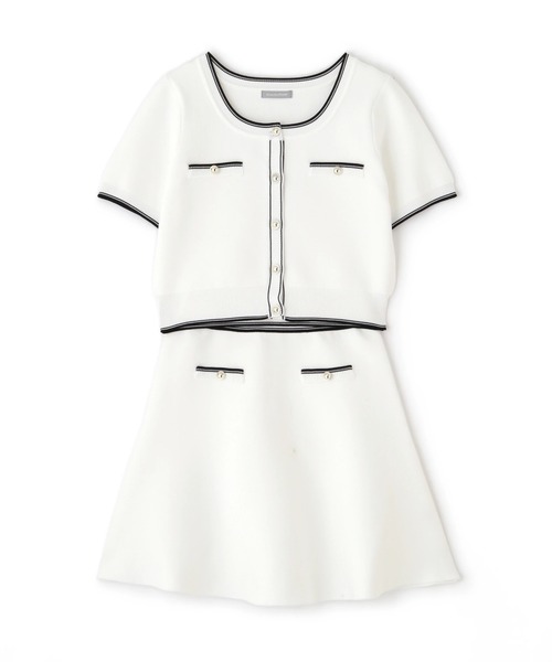 セール】◇配色ラインフレアスカートセットアップ（ワンピース）｜JILL