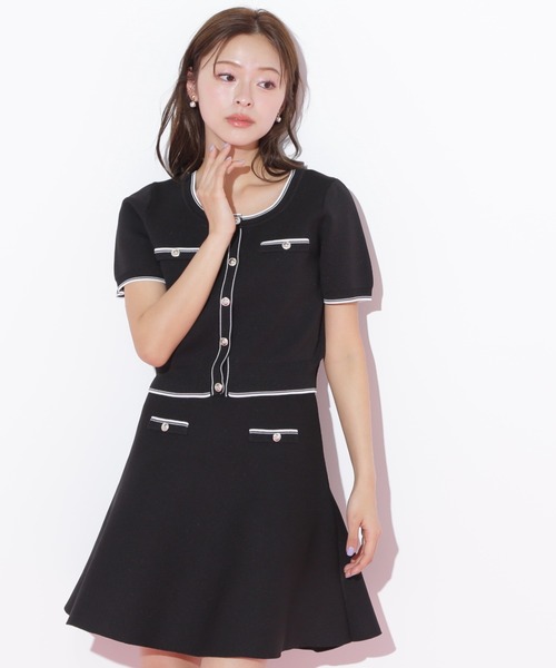 【大幅値下げ】JILLbyJILLSTUART セットアップ　お呼ばれ　ドレス JILL STUART ジルスチュアート トリミングレースセットアップ