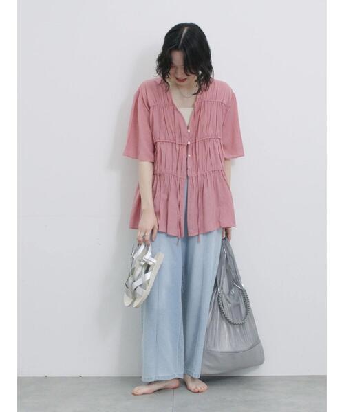 Samansa Mos2 blue（サマンサモスモスブルー）の「【ふっくらクッション】クロスベルトサンダル（サンダル・レディース・ブラック/シルバー/ブラウン・L/M）」の16枚目の写真