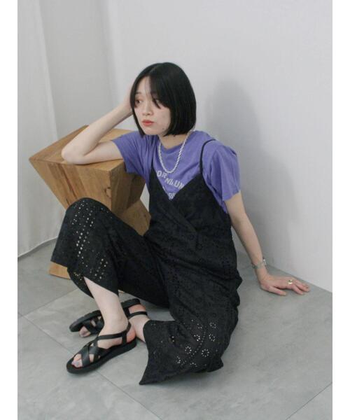 Samansa Mos2 blue（サマンサモスモスブルー）の「【ふっくらクッション】クロスベルトサンダル（サンダル・レディース・ブラック/シルバー/ブラウン・L/M）」の20枚目の写真