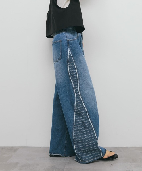 00s rare Japanese Label cargo grunge flare denim Y2K goa