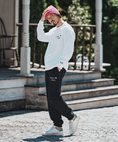 felkod（フィルコッド）の「mlt5269- 3D Logo Print Long Sleeve Tee カットソー（Tシャツ/カットソー・メンズ・ホワイト×ブラック/ホワイト×ピンク/ブラック×ピンク・S/M/L/XL）」の7枚目の写真